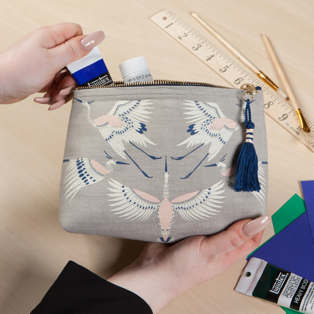 FLIGHT OF FANCY ZIP POUCH BY DANICA STUDIO - Image 2