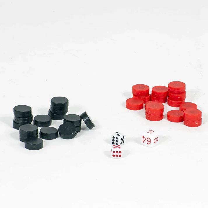 FOLDING MAGNETIC TRAVEL BACKGAMMON 8" - Image 3