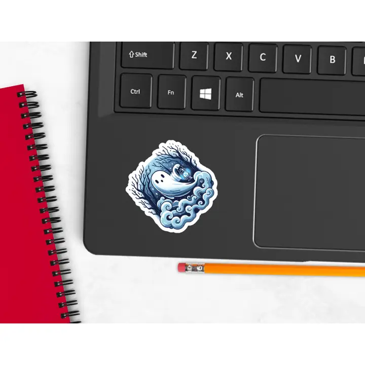 FRIENDLY GHOST STICKER - Image 2