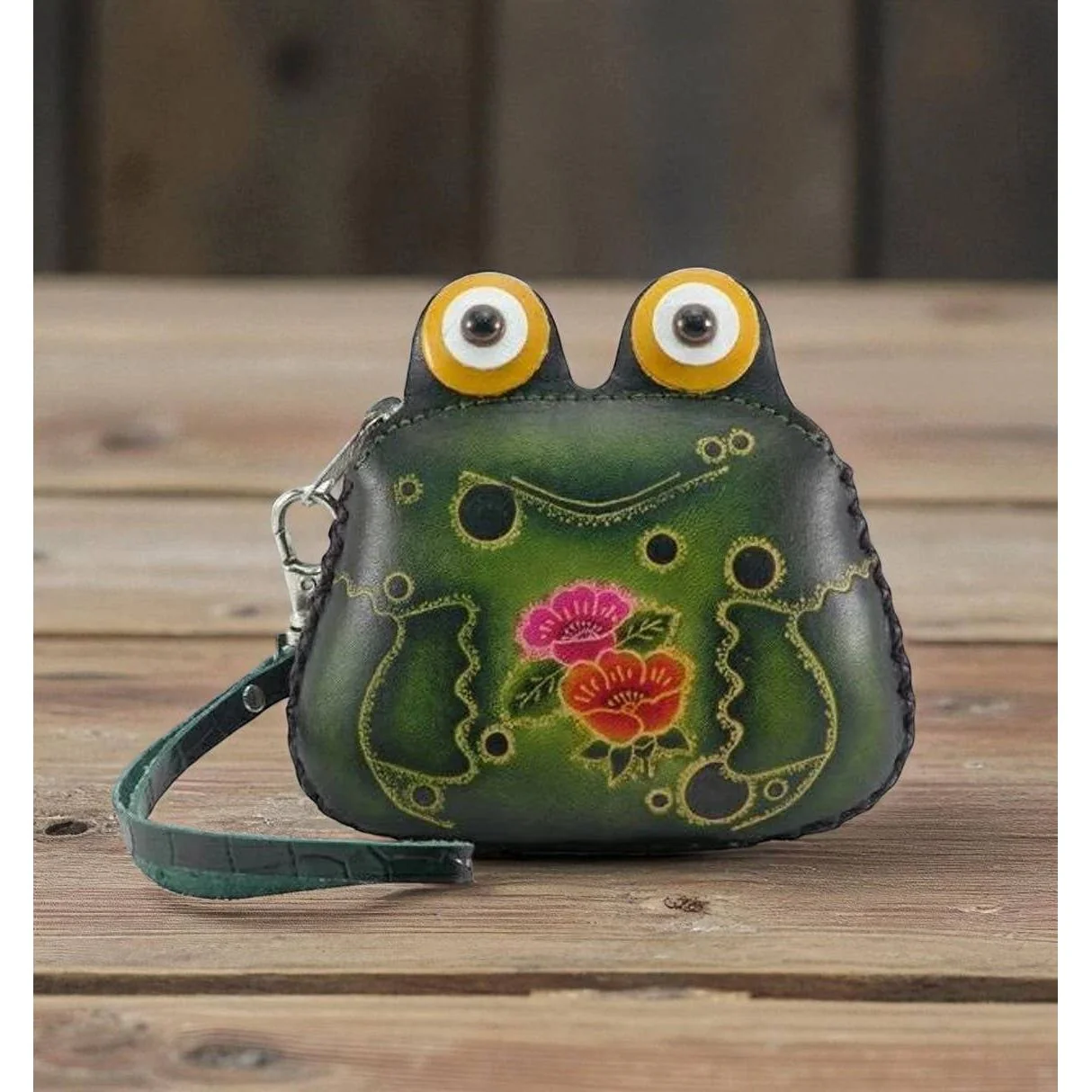 FROG FRIEND LEATHER COIN PURSE