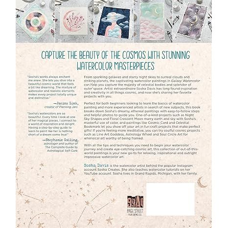 GALAXY WATERCOLOR: PAINT THE UNIVERSE WITH 30 AWE-INSPIRING PROJECTS BY SOSHA DAVIS - Image 2