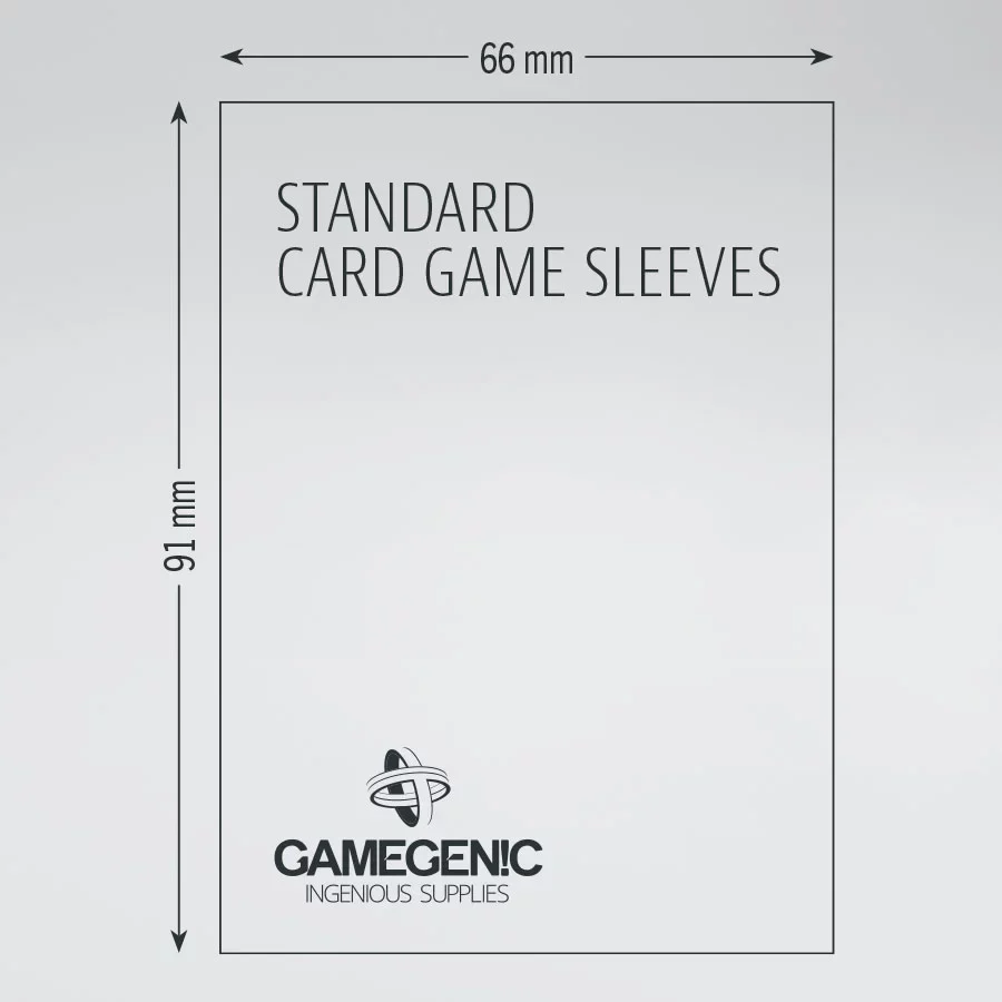 GAMEGENIC CLEAR MATTE Standard Card Game Sleeves Value Pack 200 Count - Image 2