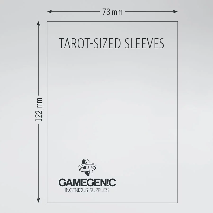 GAMEGENIC CLEAR MATTE Tarot Sized Sleeves - Image 2