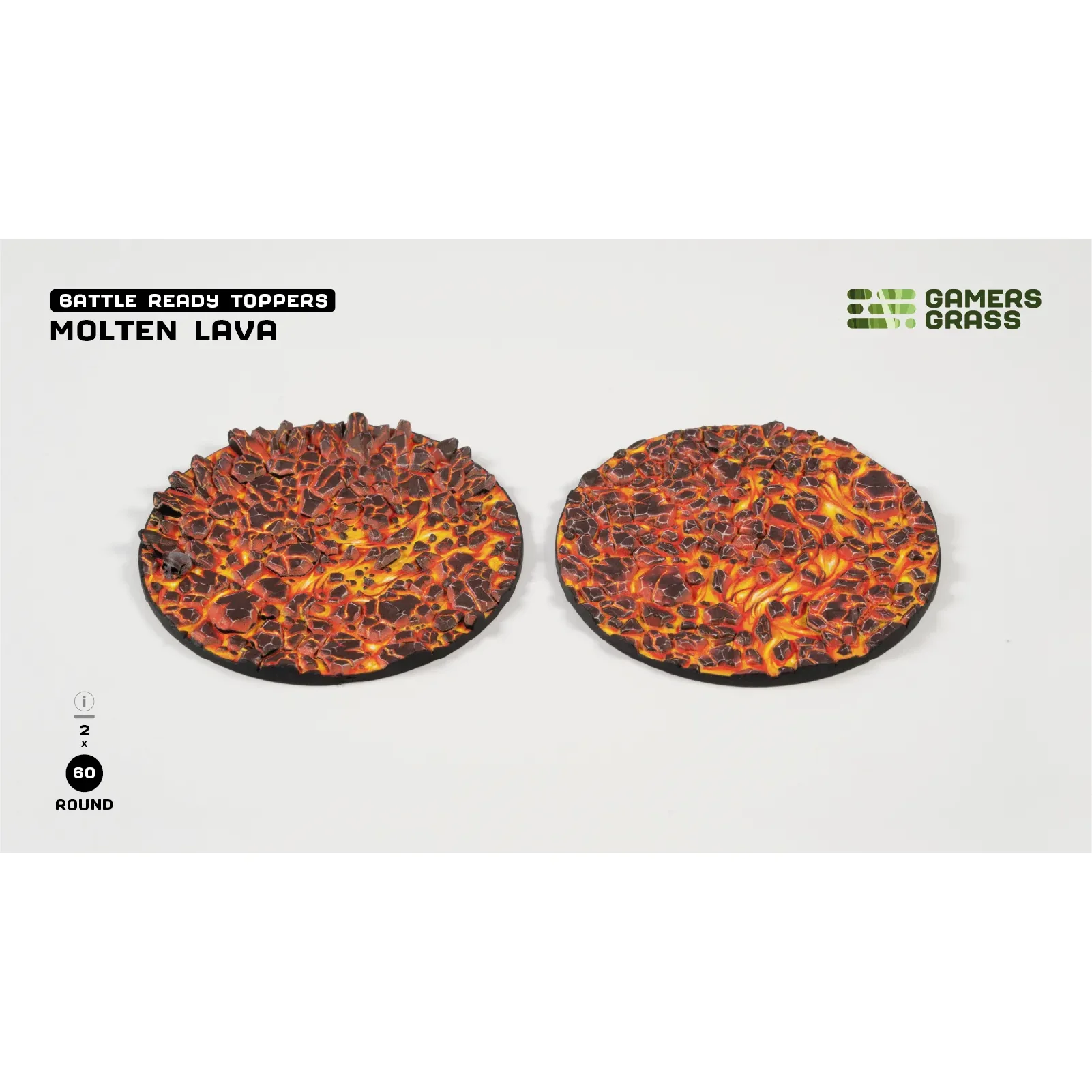 GAMER'S GRASS BATTLE READY BASE TOPPERS - MOLTEN LAVA - Image 5