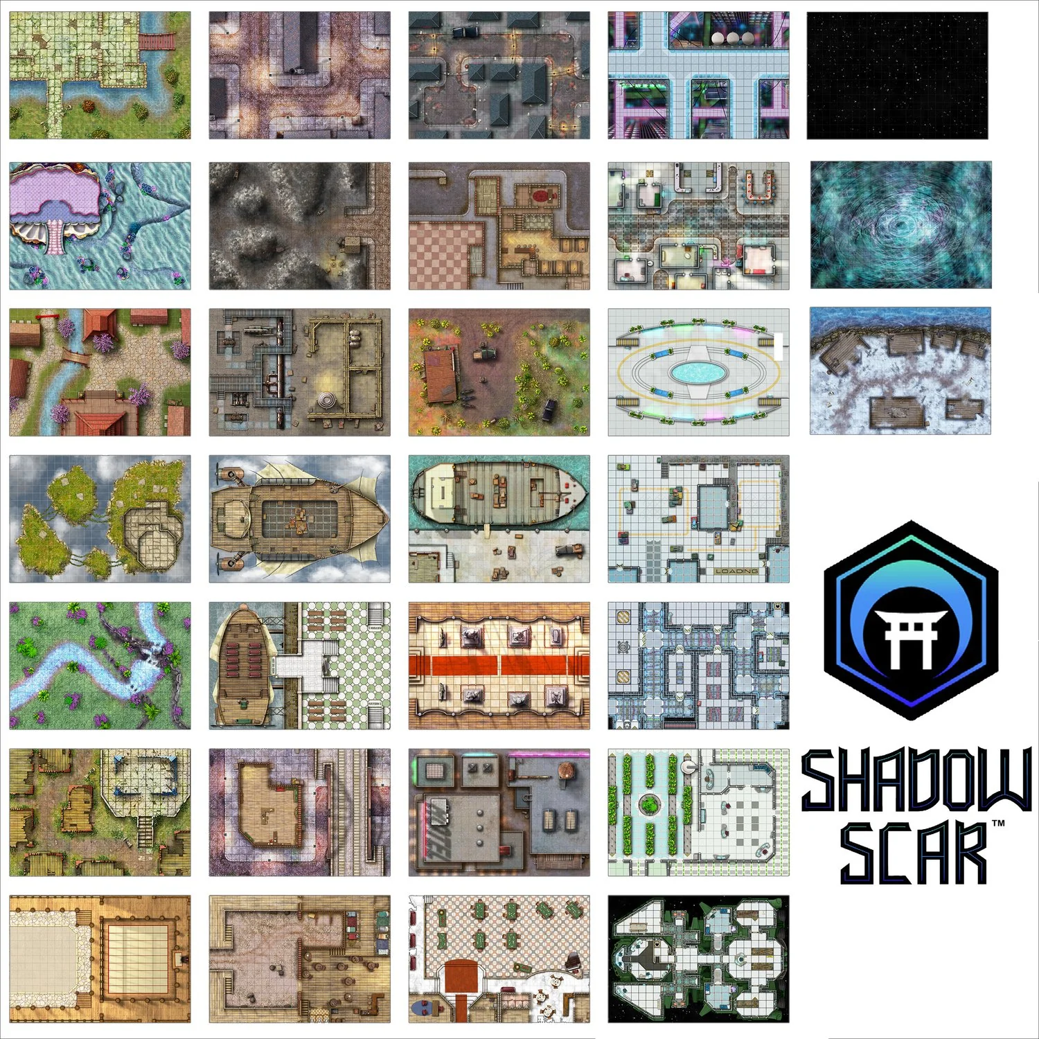 GIANT BOOK OF SHADOW SCAR BATTLE MAPS - Image 2