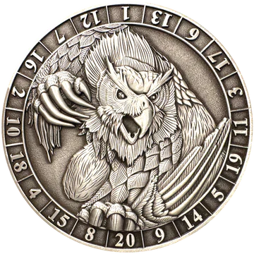 GOLIATH DICE COIN - D20 OWLBEAR