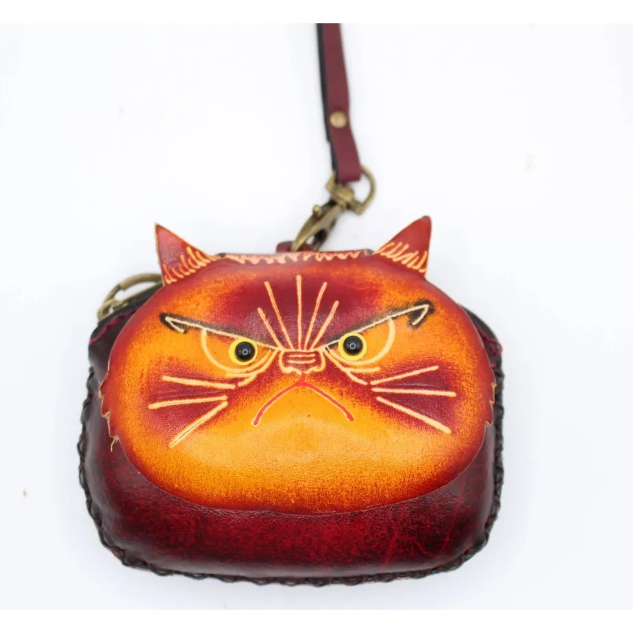 GRUMP ORANGE CAT COIN PURSE