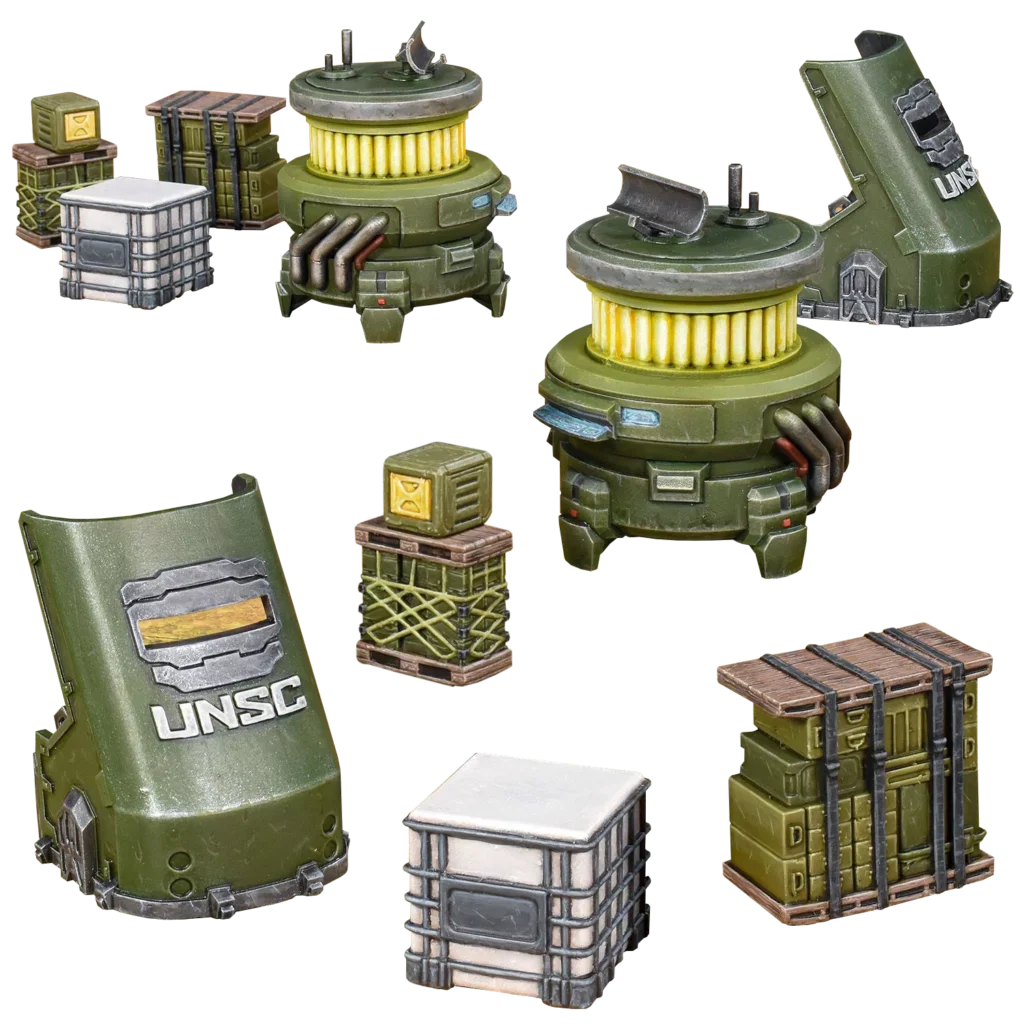 HALO FLASHPOINT UNSC SCENERY SET