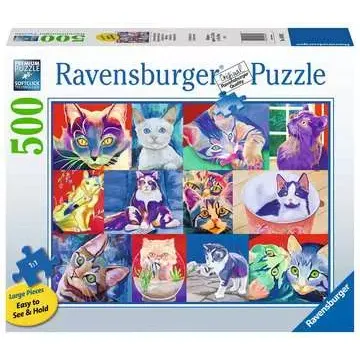 HELLO KITTTY CAT 500 PC PUZZLE (LARGE PIECE FORMAT)