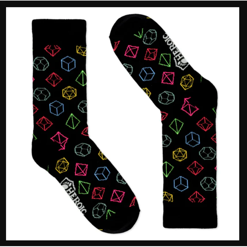HEROIC FEET CRITICAL COLORS SOCKS (SIZE 9-12)