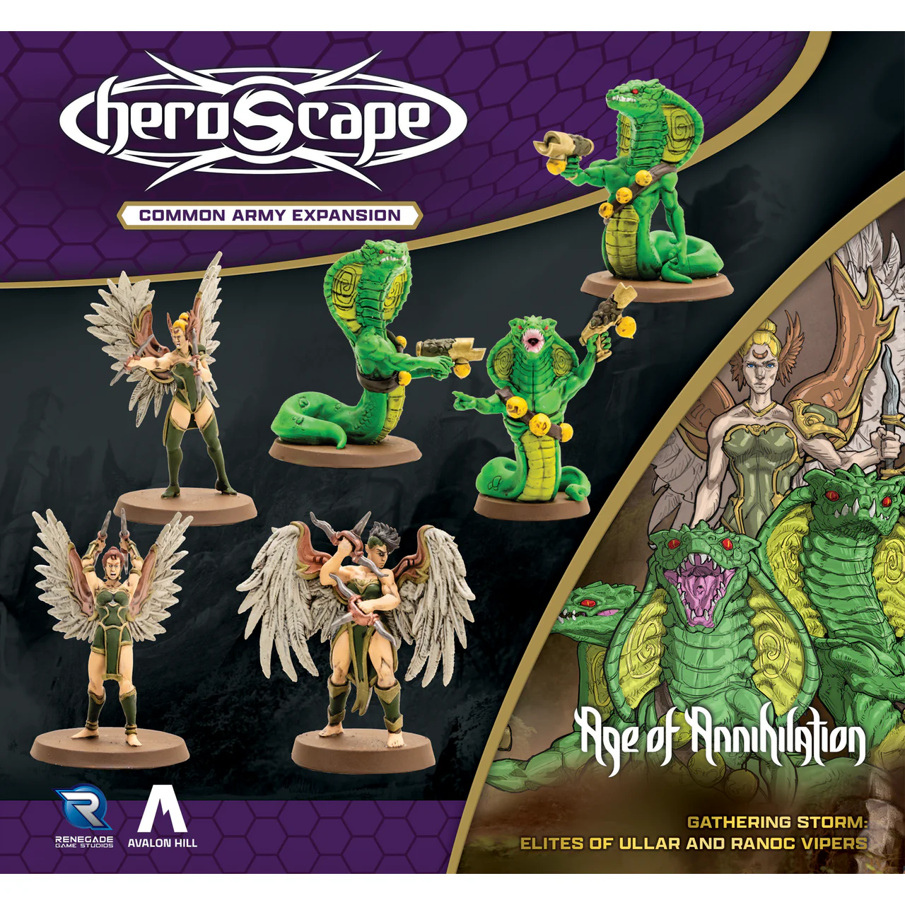 HEROSCAPE GATHERING STORM ELITES OF ULLAR & RANOC VIPERS