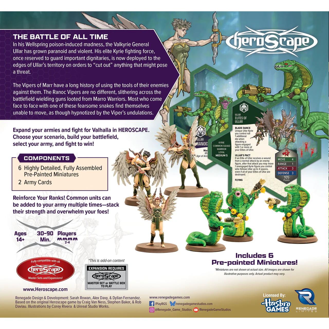HEROSCAPE GATHERING STORM PREMIUM PAINTED EDITION ELITES OF ULLAR & RANOC VIPERS - Image 2