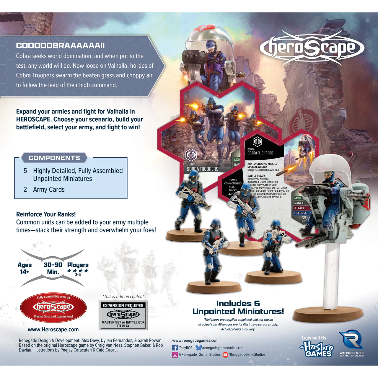 HEROSCAPE GI JOE: COBRA TROOPERS & COBRA FLIGHT POD - Image 2