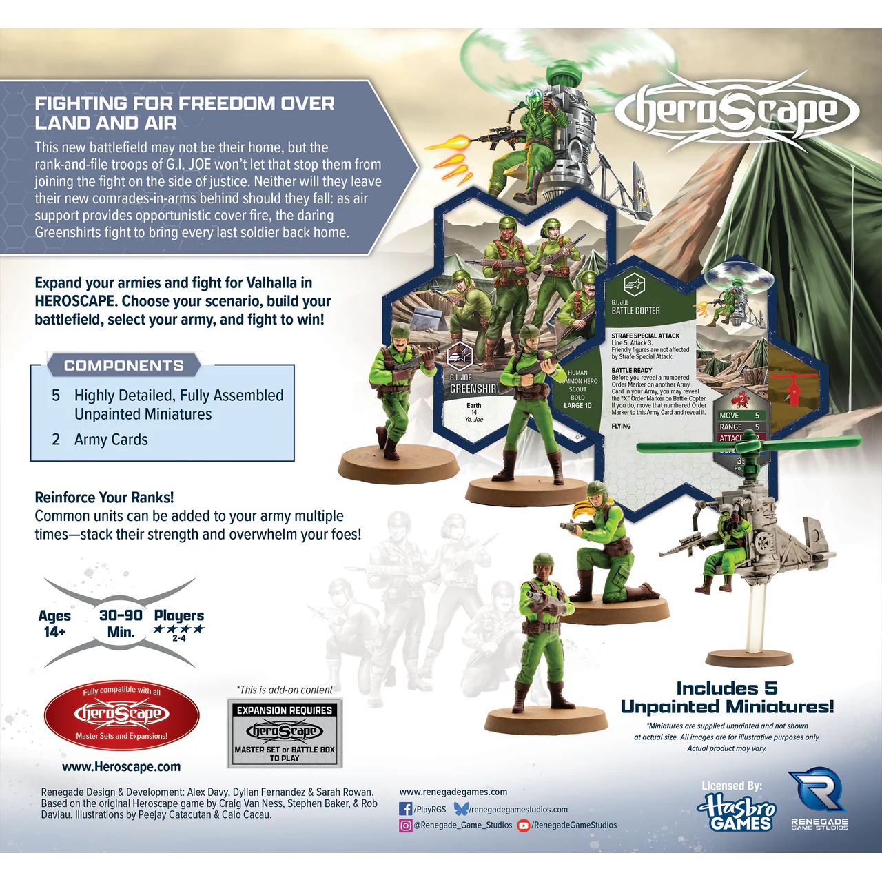 HEROSCAPE GI JOE: GREENSHIRTS & BATTLE COPTER - Image 2