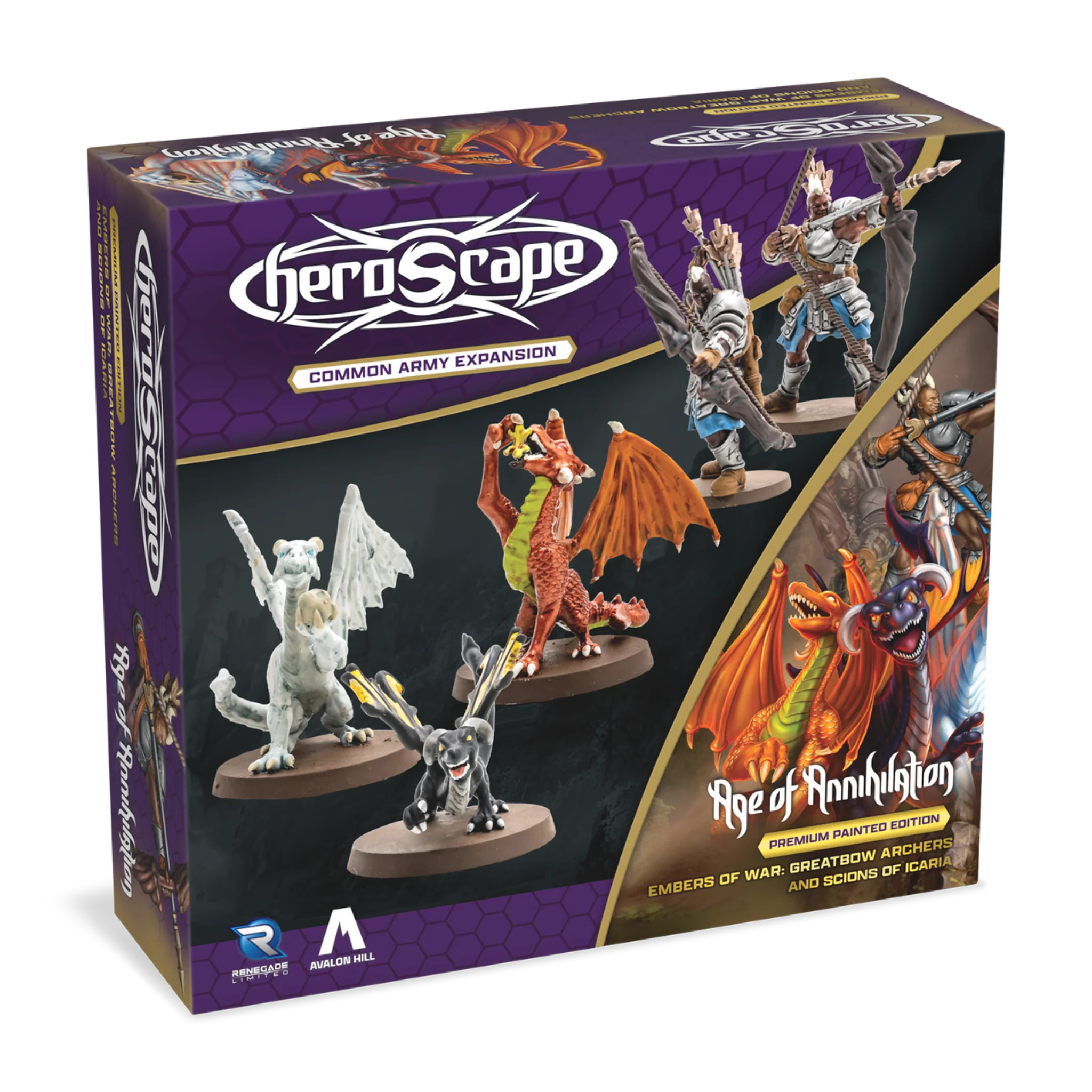 HEROSCAPE GREATBOW ARCHERS & SCIONS OF ICARIA COMMON ARMY EXPANSION PREMIUM PAINTED EDITION