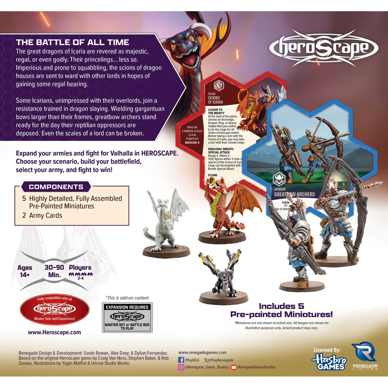 HEROSCAPE GREATBOW ARCHERS & SCIONS OF ICARIA COMMON ARMY EXPANSION PREMIUM PAINTED EDITION - Image 2