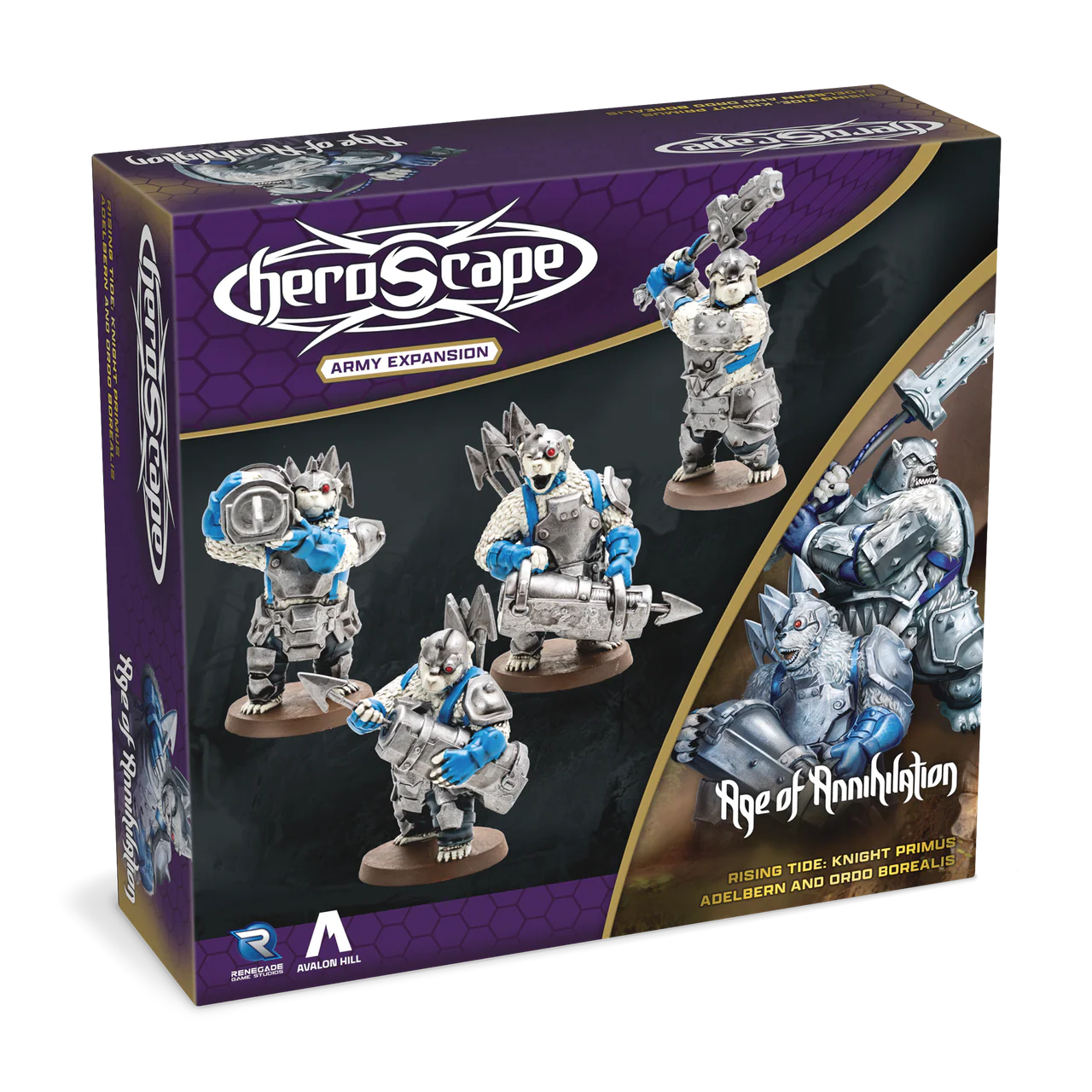HEROSCAPE: RISING TIDE - KNIGHT PRIMUS ADELBERN & ORDO BOREALIS ARMY EXPANSION