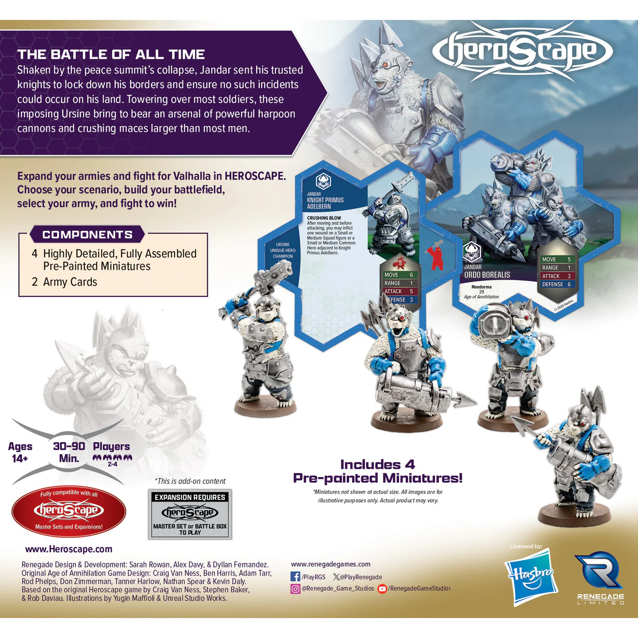 HEROSCAPE RISING TIDE - KNIGHT PRIMUS ADELBERN & ORDO BOREALIS PREMIUM PAINTED EDITION - Image 2