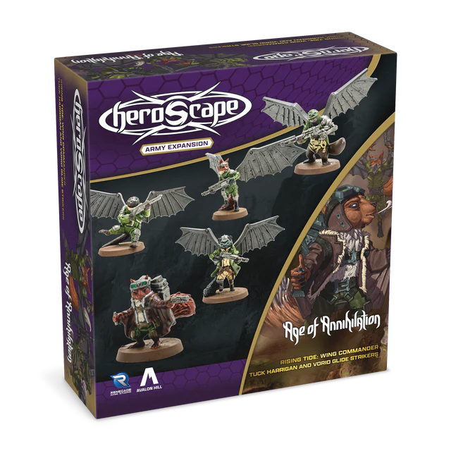HEROSCAPE RISING TIDE - WING COMMANDER TUCK HARRIGAN & VORID GLIDESTRIKERS