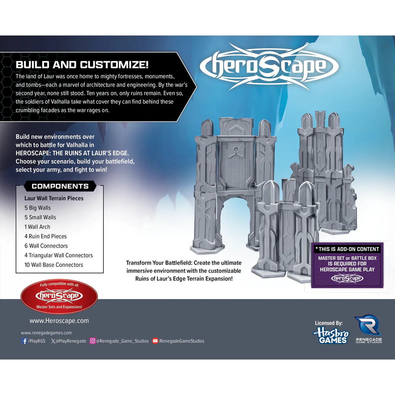 HEROSCAPE RUINS AT LAUR'S EDGE TERRAIN EXPANSION - Image 2
