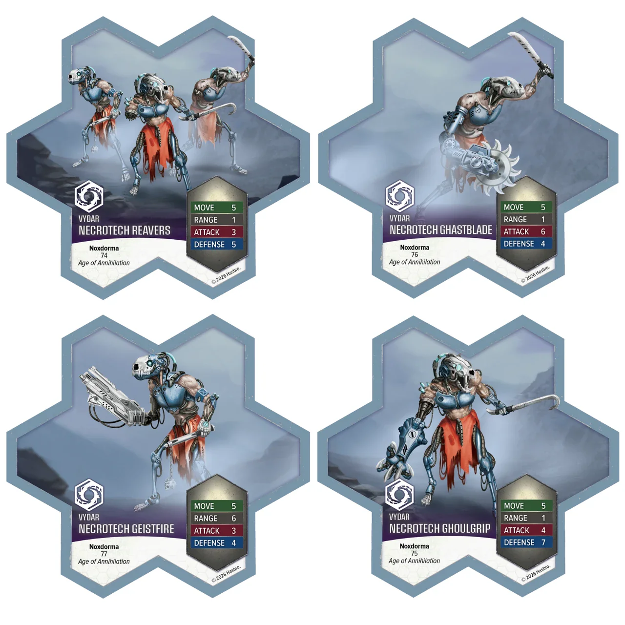 HEROSCAPE THORMUN'S THUNDER PREMIUM PAINTED EDITION UPGRADED NECROTECH REAVERS - Image 3
