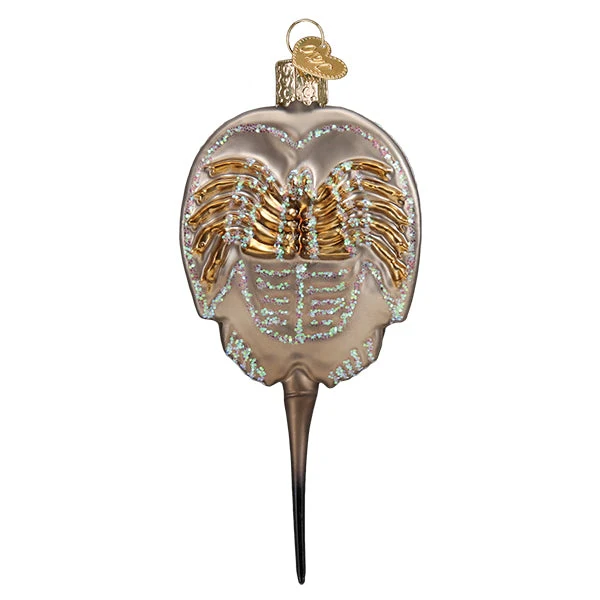 HORSEHSOE CRAB GLASS HOLIDAY ORNAMENT - Image 3