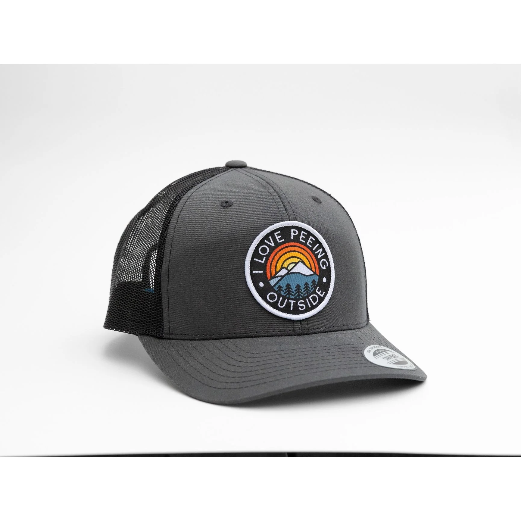 I LOVE PEEING OUTSIDE TRUCKER HAT