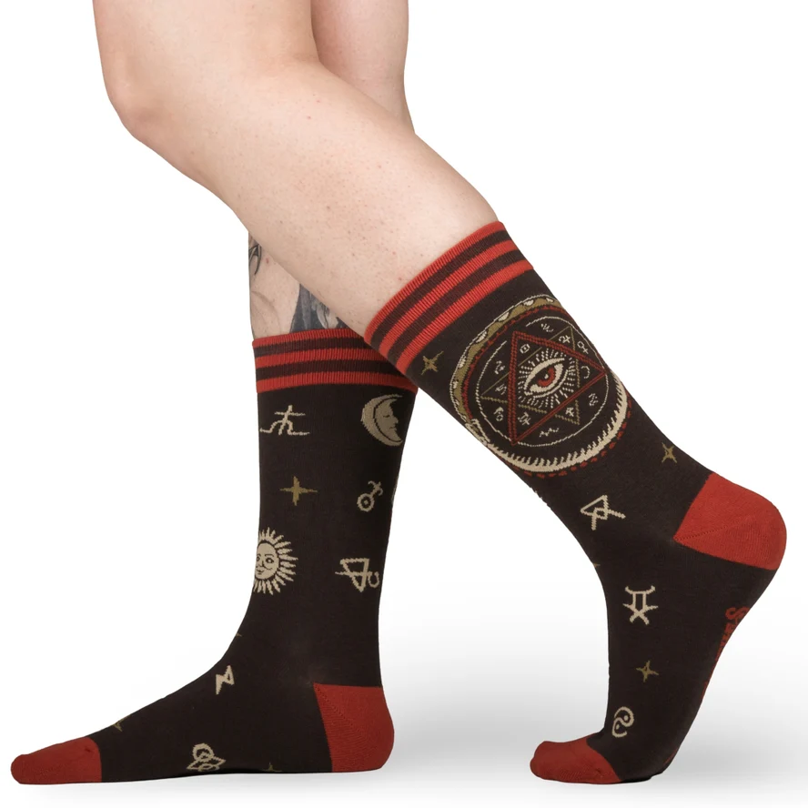INFERNAL ALCHEMY CREW SOCKS BY FOOTCLOTHES