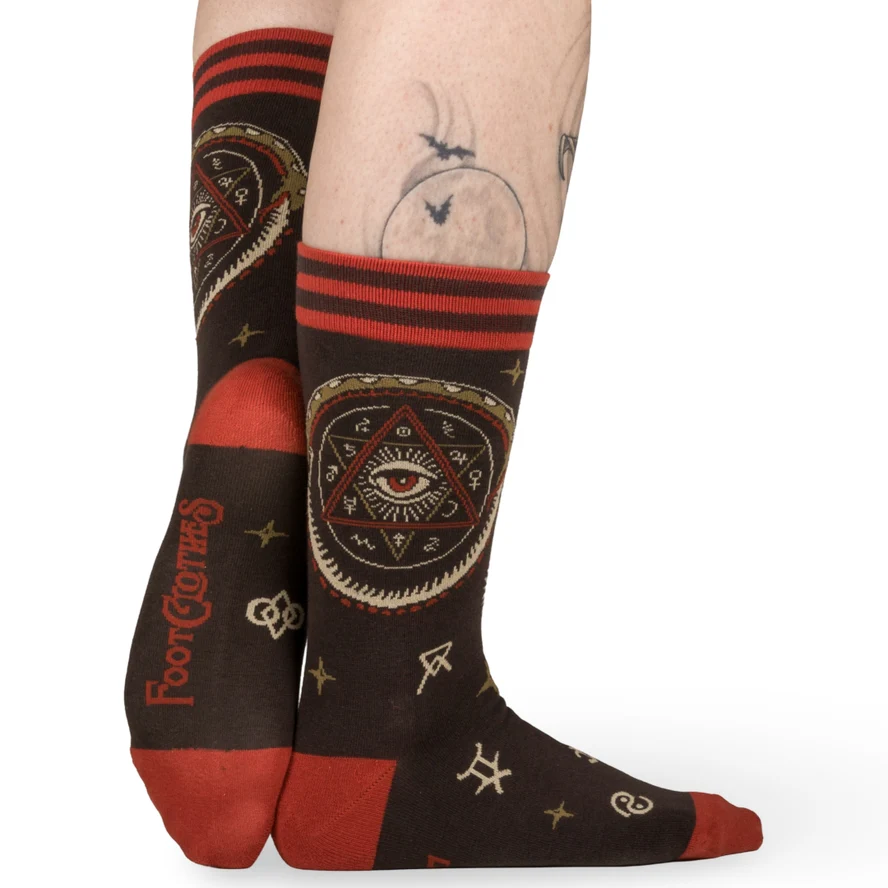 INFERNAL ALCHEMY CREW SOCKS BY FOOTCLOTHES - Image 2