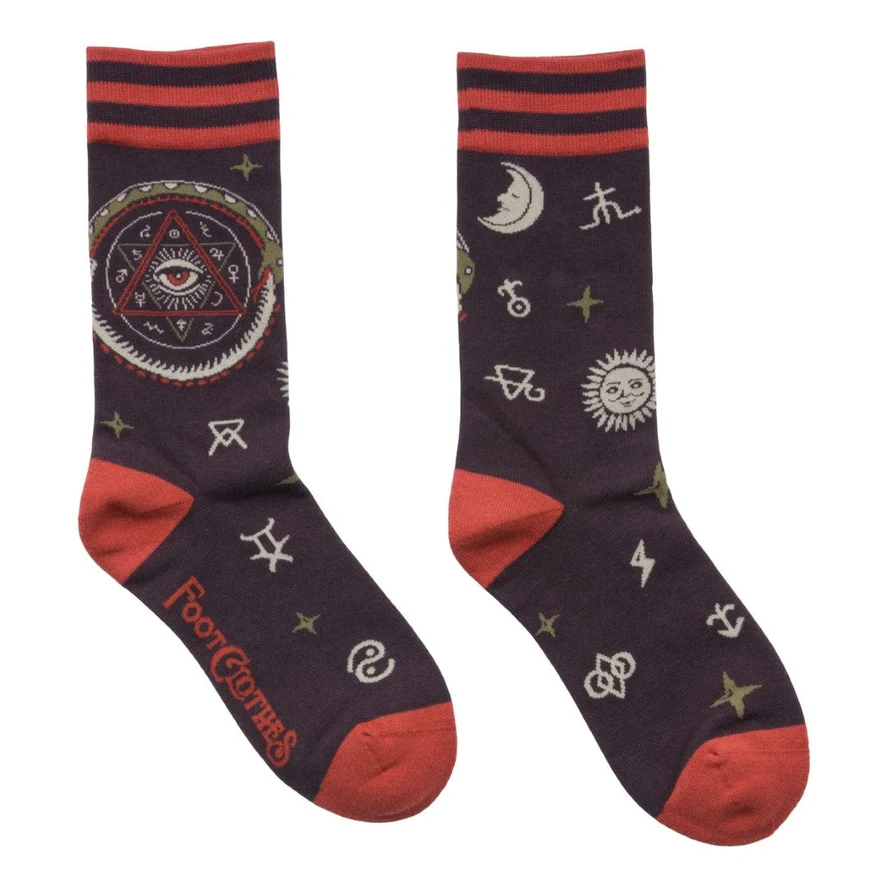 INFERNAL ALCHEMY CREW SOCKS BY FOOTCLOTHES - Image 3