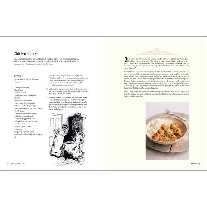 JANE AUSTEN'S TABLE: RECIPES INSPIRED BY THE WORKS OF JANE AUSTEN - Image 2