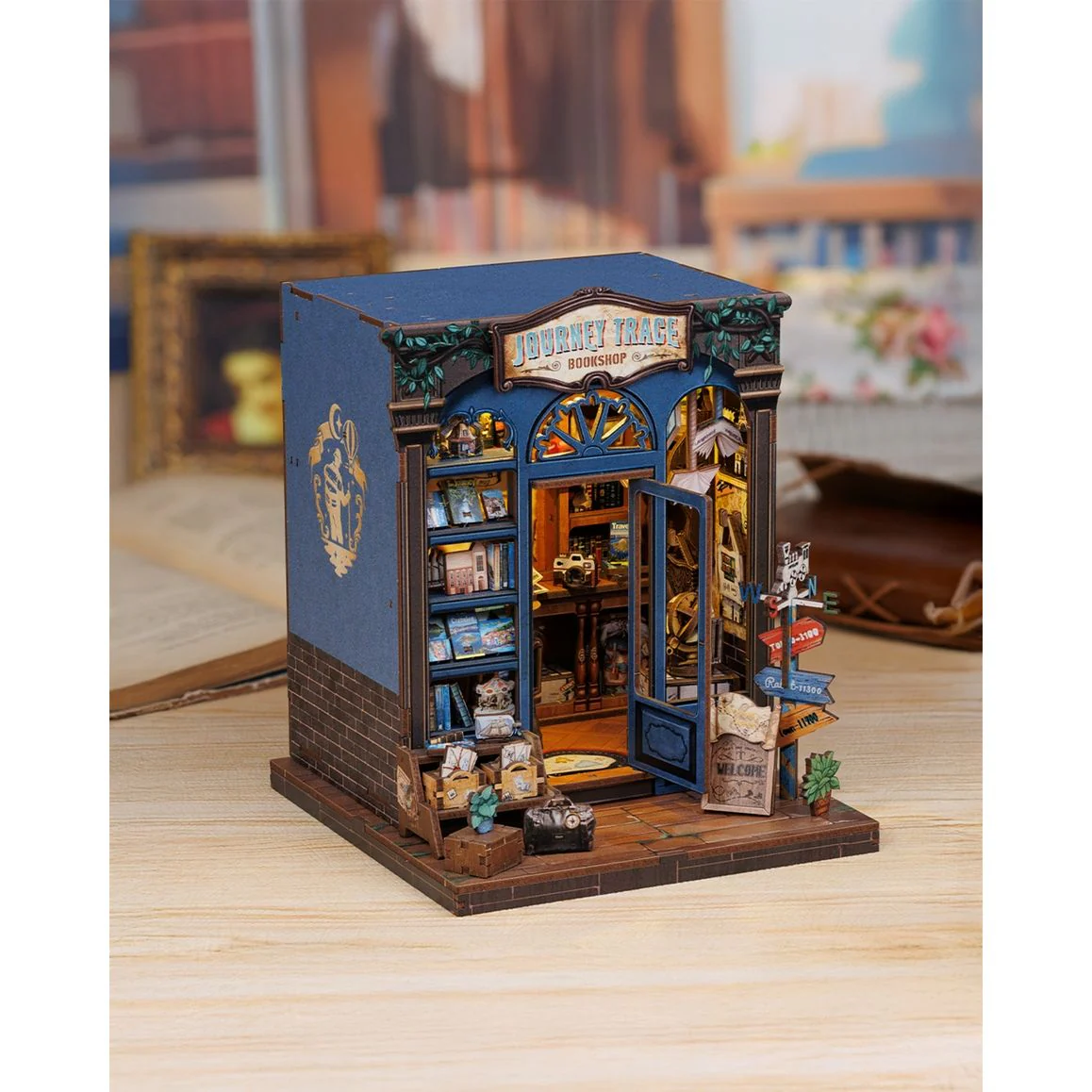 JOURNEY TRACE BOOKSHOP 3-D DIY BOOK NOOK KIT - Image 2
