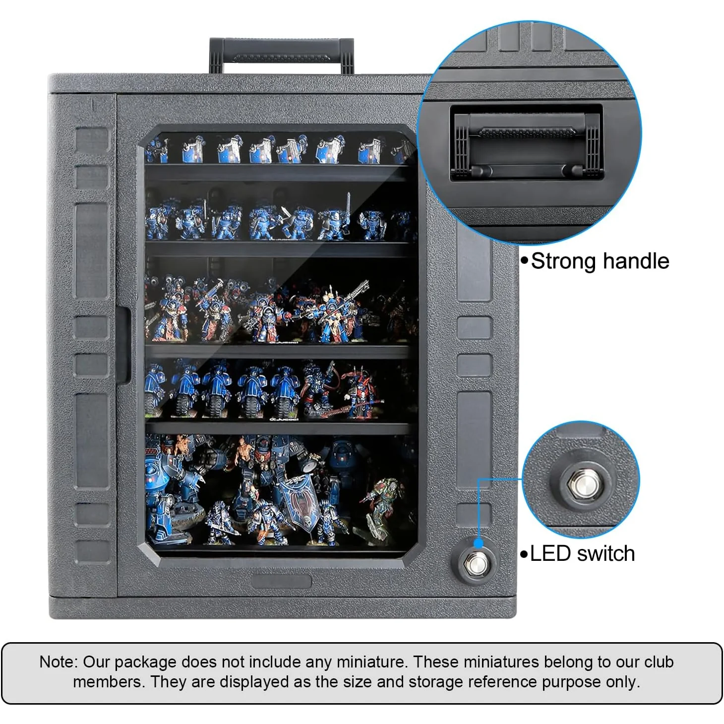 JUCOCI MINIATURES STORAGE CASE WITH LIGHTS - LARGE - Image 2