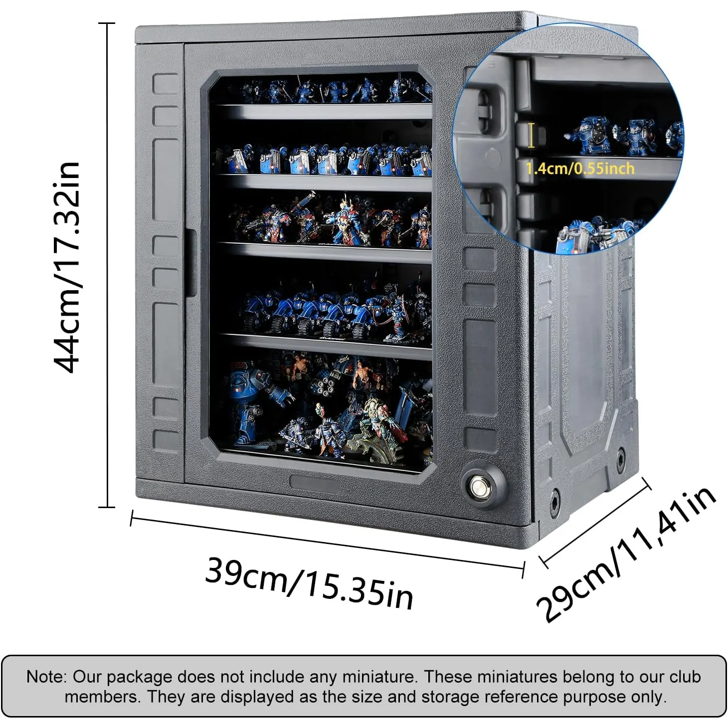 JUCOCI MINIATURES STORAGE CASE WITH LIGHTS - LARGE - Image 3