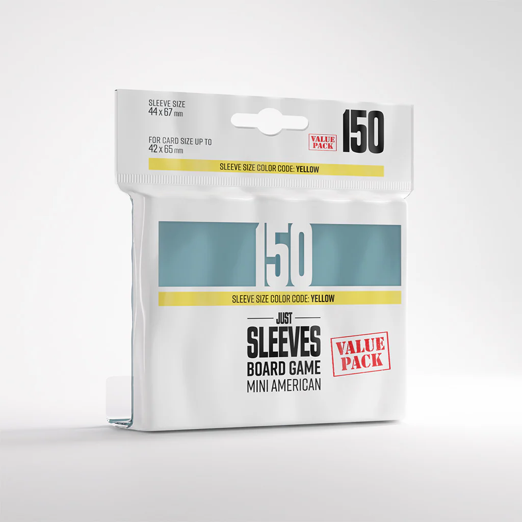 JUST SLEEVES: BOARD GAME MINI AMERICAN VALUE PACK (150)