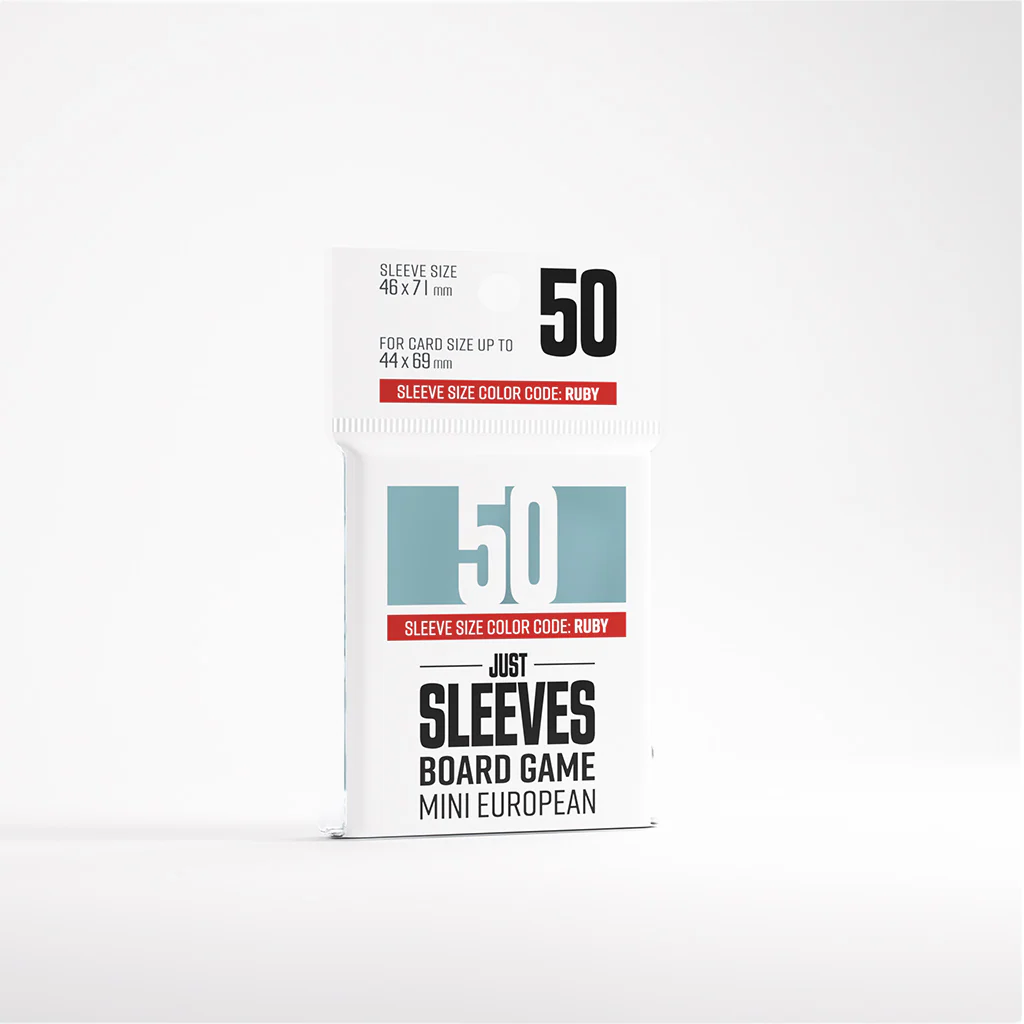 JUST SLEEVES: BOARD GAME MINI EUROPEAN (50)