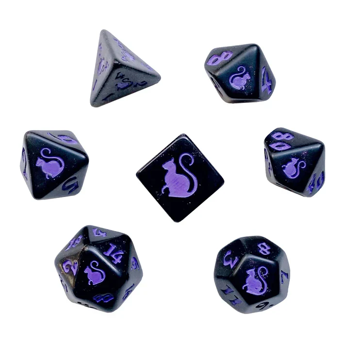KITTY CLACKS 7 PC DICE SET: MAGIC - Image 2