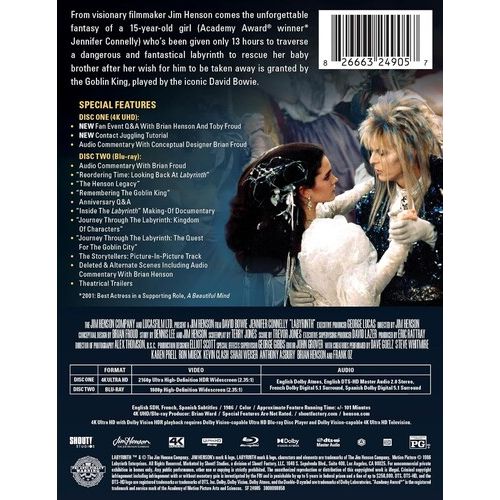 LABYRINTH (STEELBOOK) 4K ULTRA HD AND BLU-RAY - Image 2