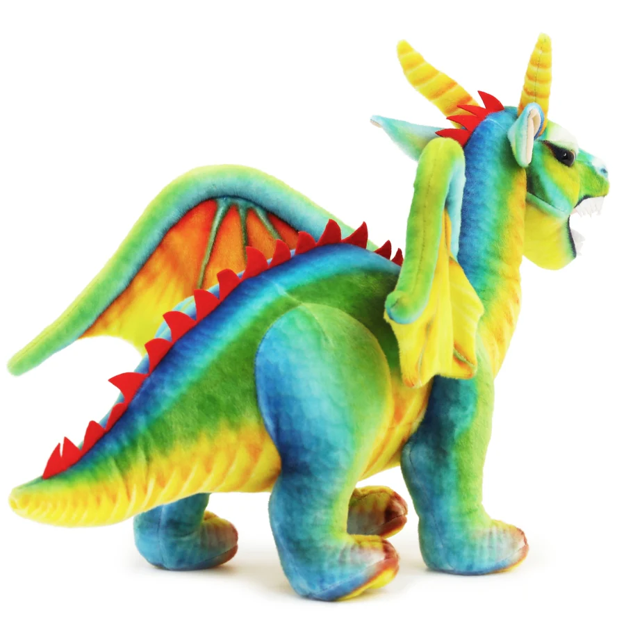 PERCY A LARGE COLORFUL DRAGON PLUSH - Image 3