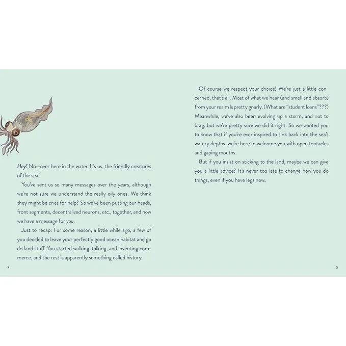 LEAVING THE OCEAN WAS A MISTAKE: LIFE LESSONS FROM SIXTY SEA CREATURES BY CARA GIAIMO ILLUSTRATED BY VLAD STANKOVIC - Image 2