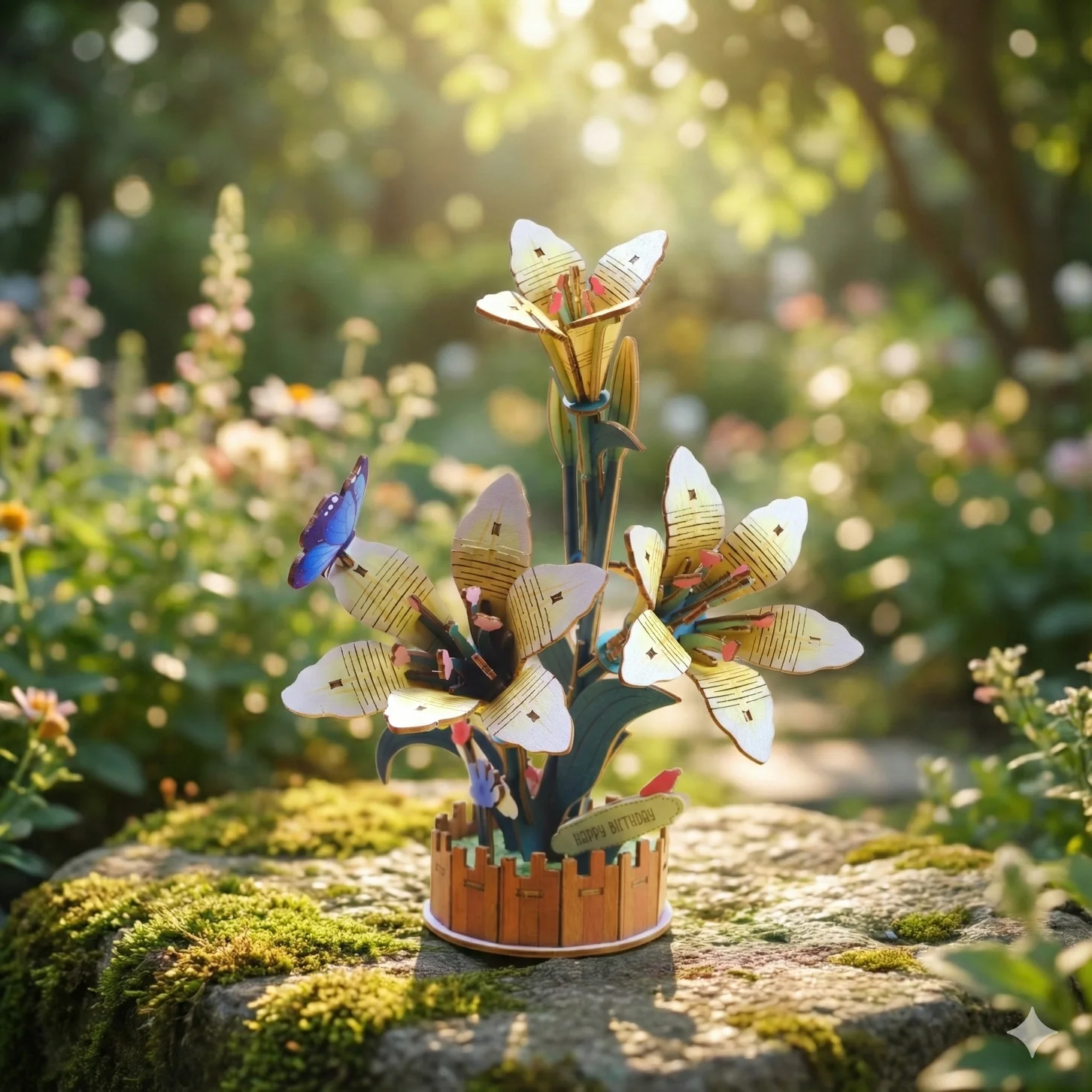 LILLY BLOOMGRAIN 3-D WOODEN MINIATURE KIT - Image 2