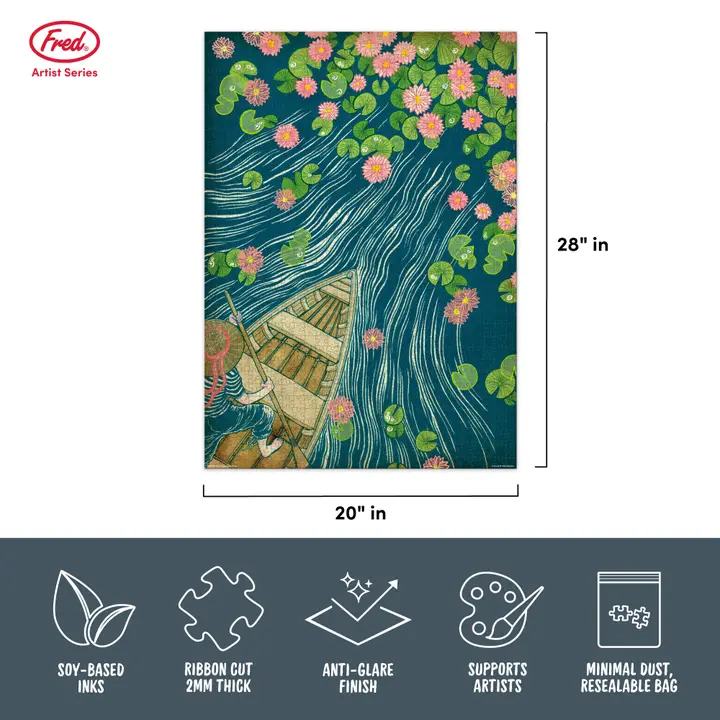 LILYPADS EXPLORER BY YUKO SHIMIZU 1000PC JIGSAW PUZZLE - Image 3