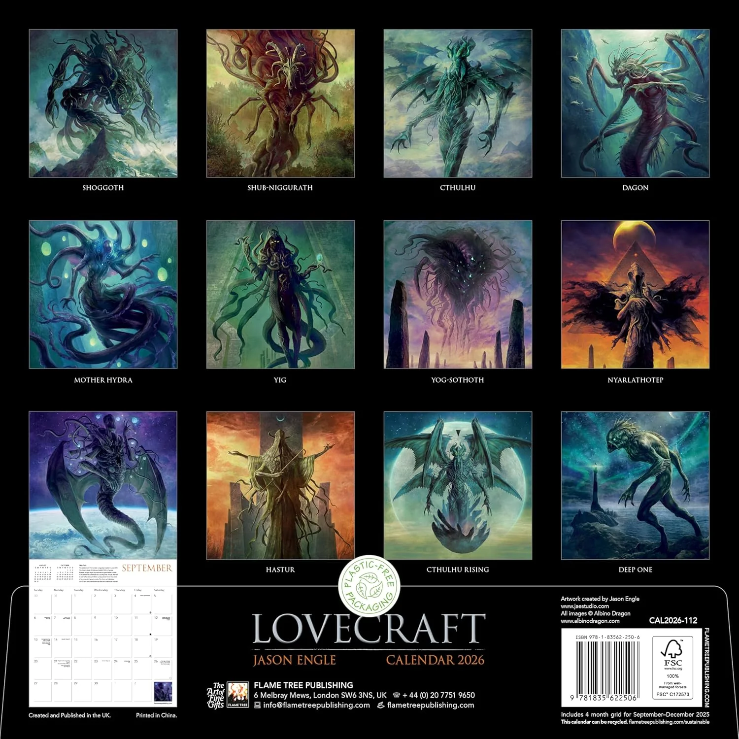 LOVECRAFT WALL CALENDAR 2026 - Image 3