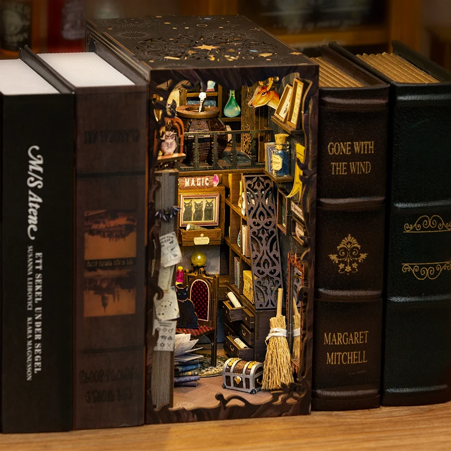 MAGIC PHARMACIST 3-D WOODEN MINIATURE BOOK NOOK KIT - Image 5