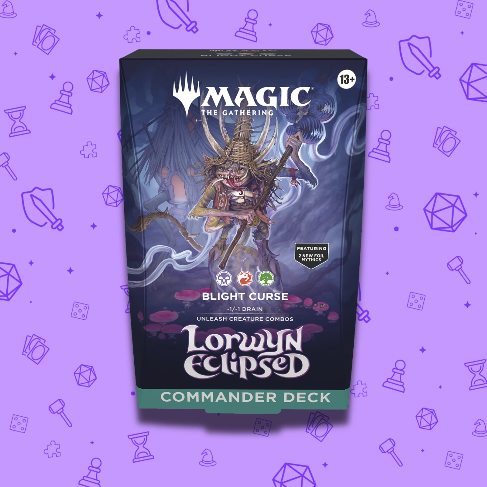 MAGIC THE GATHERING LORWYN ECLIPSED BLIGHT CURSE COMMANDER DECK