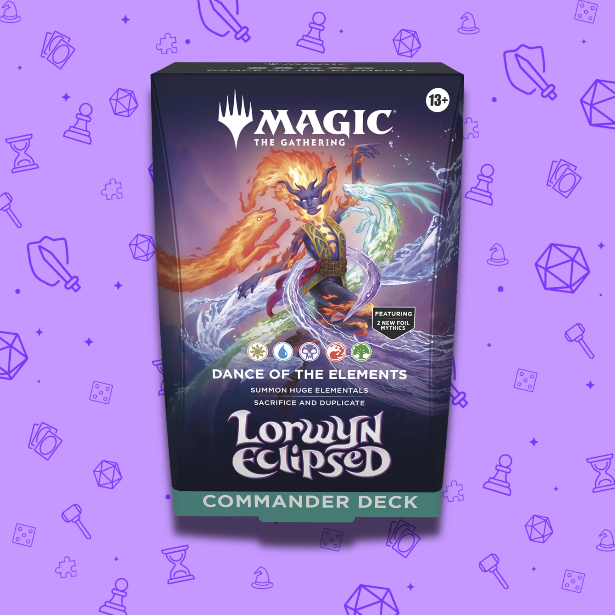 MAGIC THE GATHERING LORWYN ECLIPSED DANCE OF THE ELEMENTS COMMANDER DECK