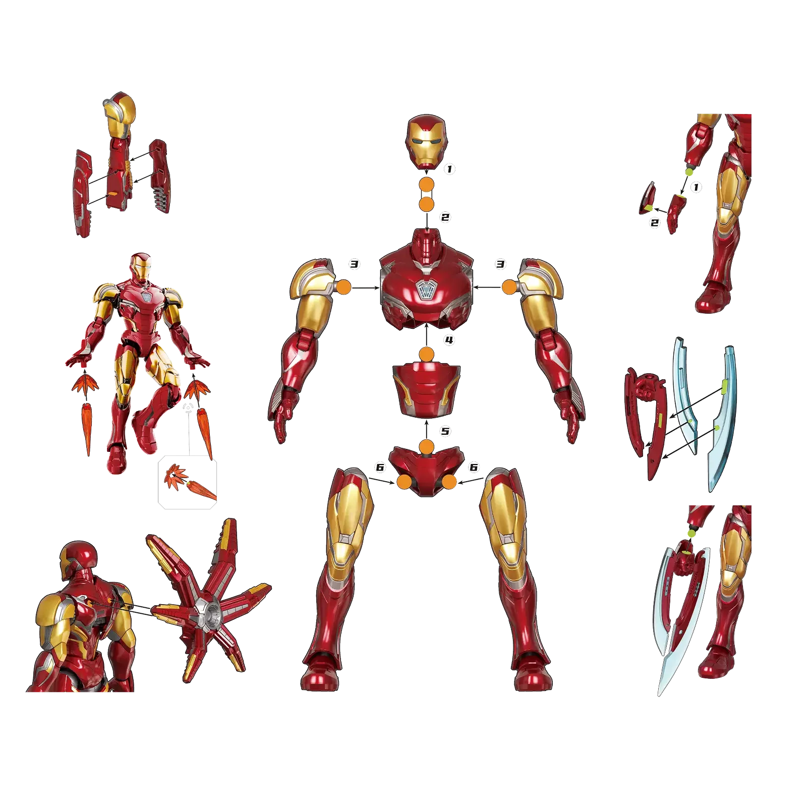MARVEL INFINITY SAGA BLOKEES CHAMPION CLASS IRON MAN - Image 2