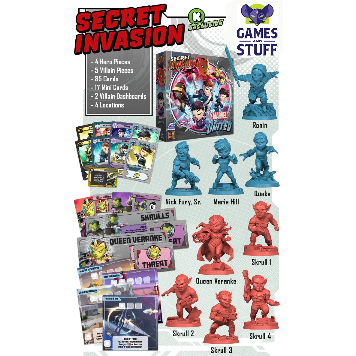 MARVEL UNITED MULTIVERSE SECRET INVASION KICKSTARTER EXCLUSIVE - Image 2