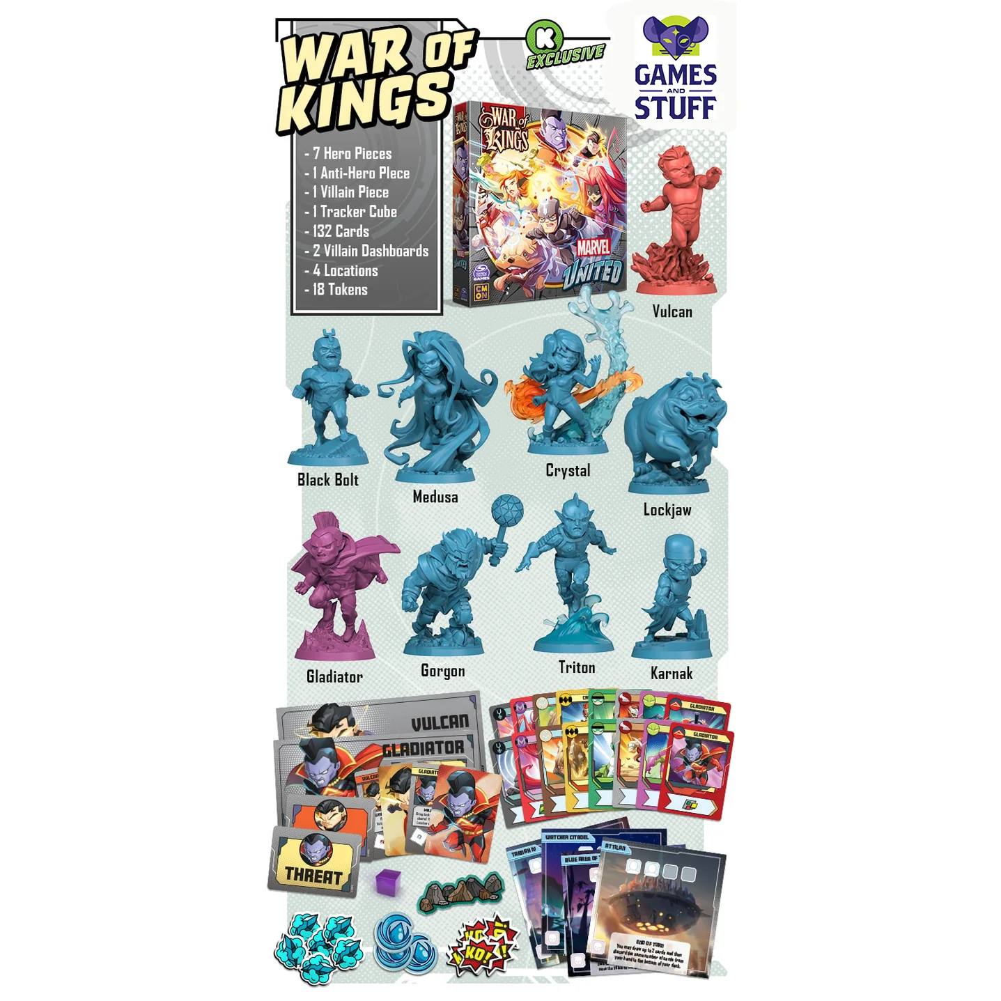 MARVEL UNITED MULTIVERSE WAR OF KINGS KICKSTARTER EXCLUSIVE - Image 2