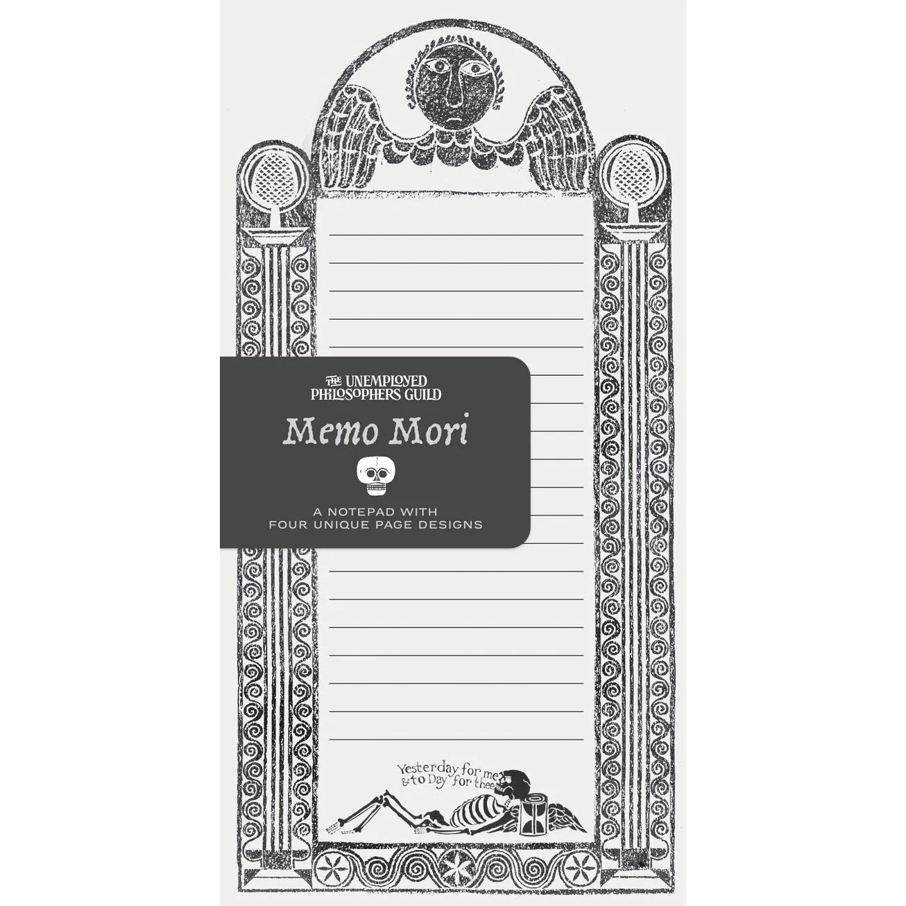 MEMO MORI GRAVESTONE ART NOTEPAD